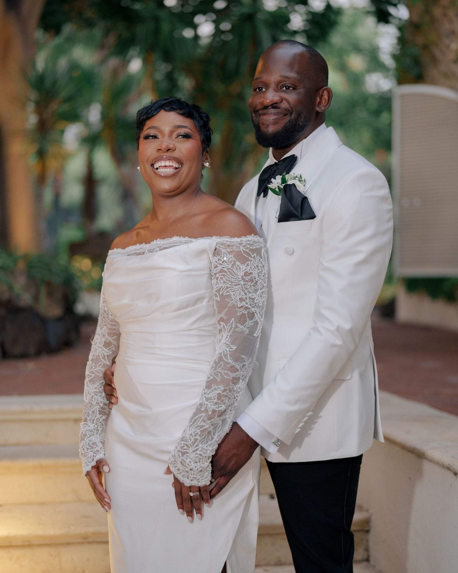 Couple portraiture at their intimate 50 guests celebra