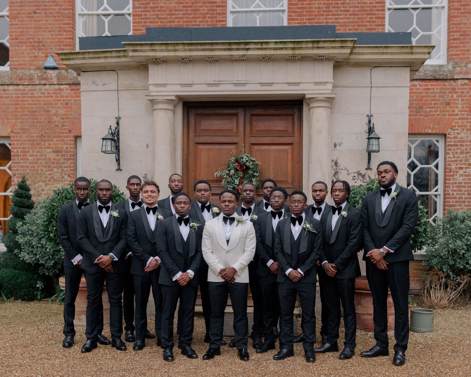 group picture of groom and his boys