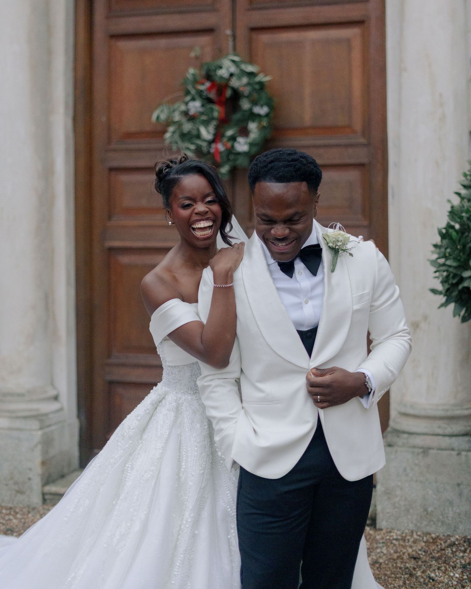 couple laughing for a picture