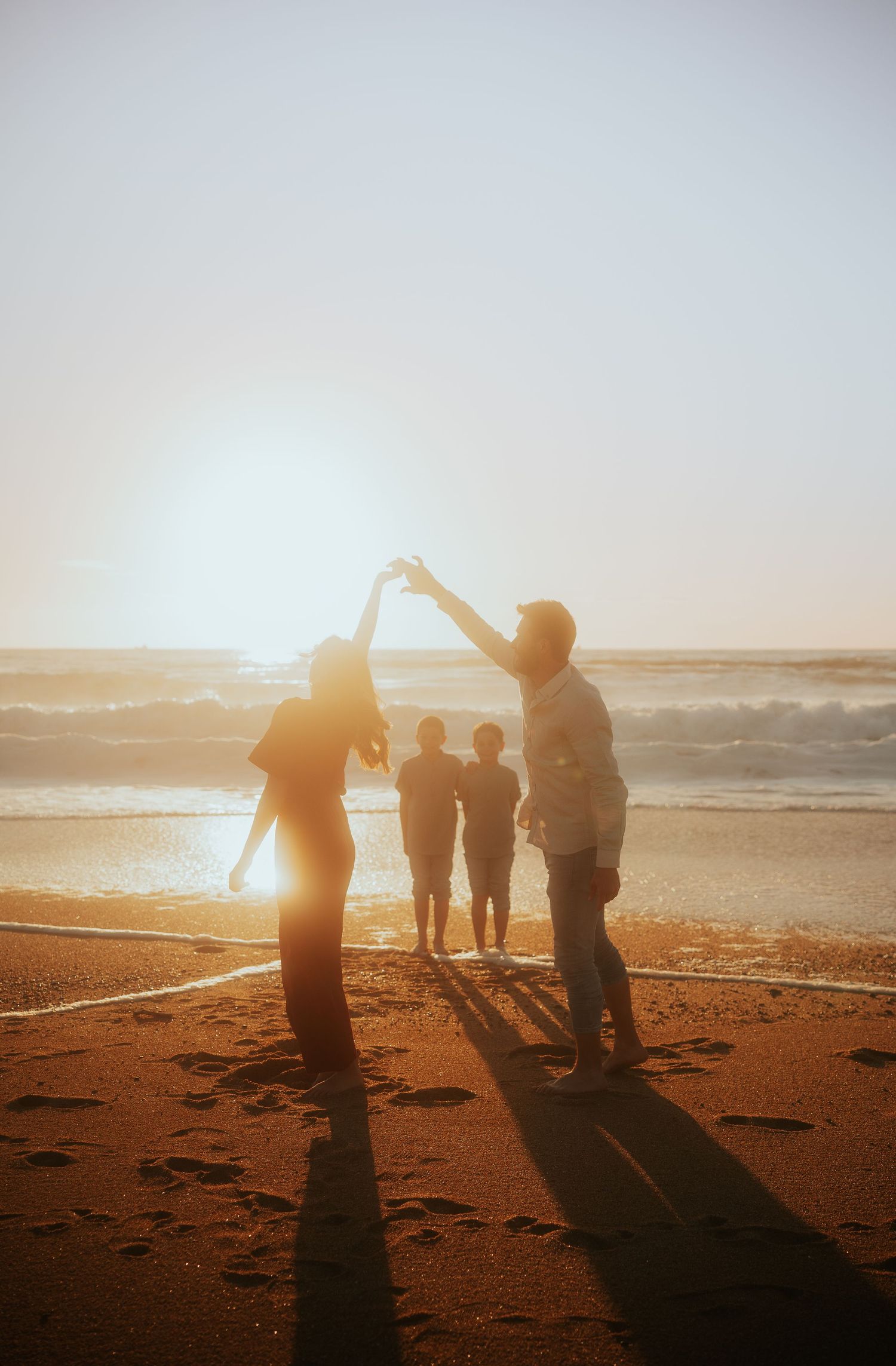 seance photo famille plage biarritz