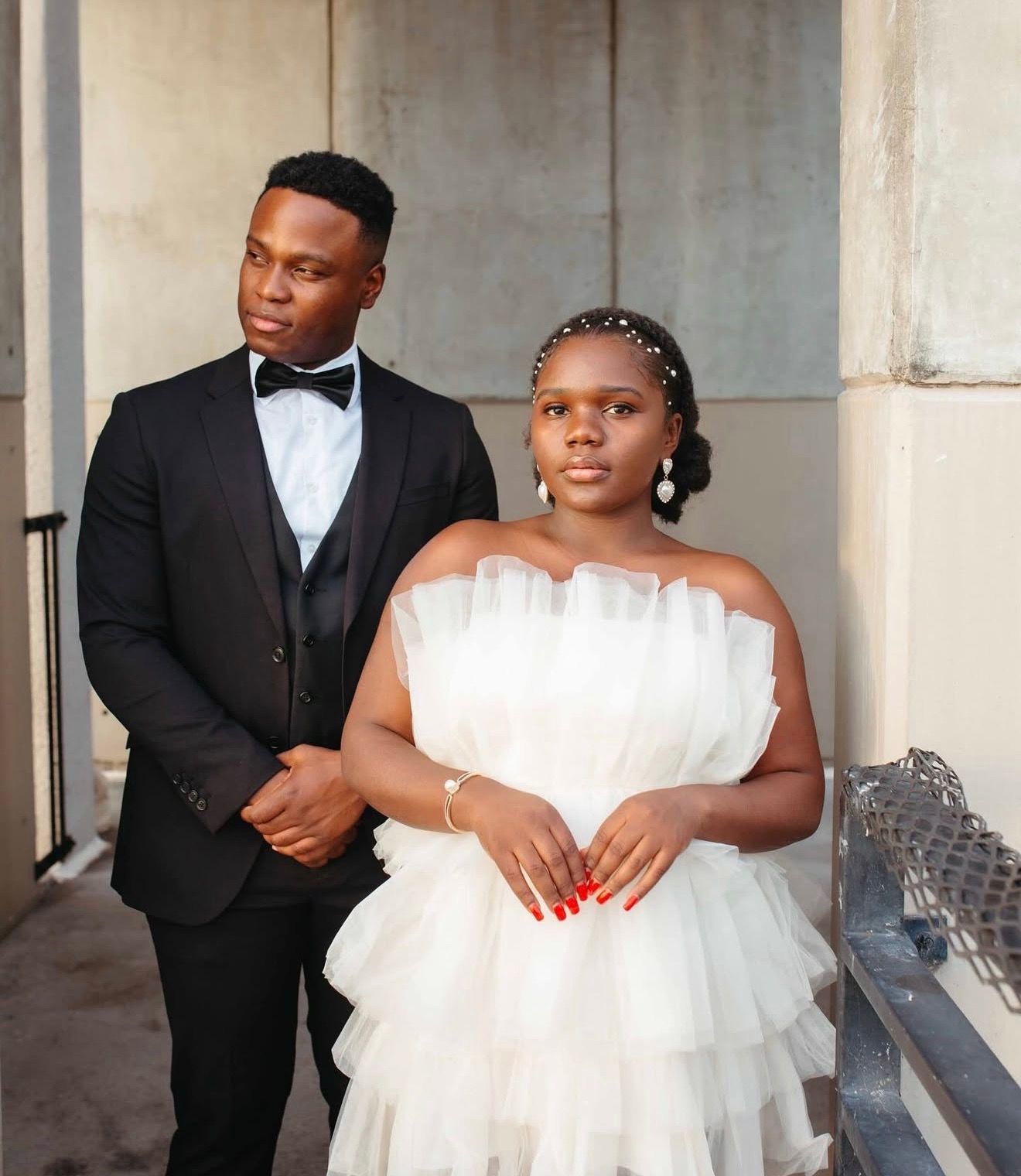 Couples elopement portrait