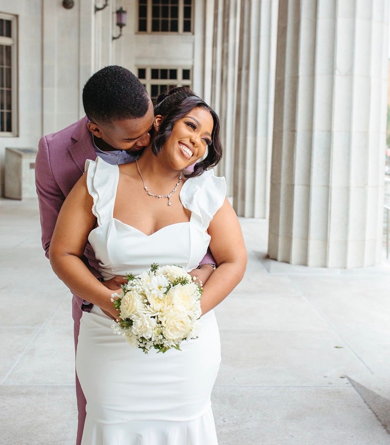 Couples elopement portrait