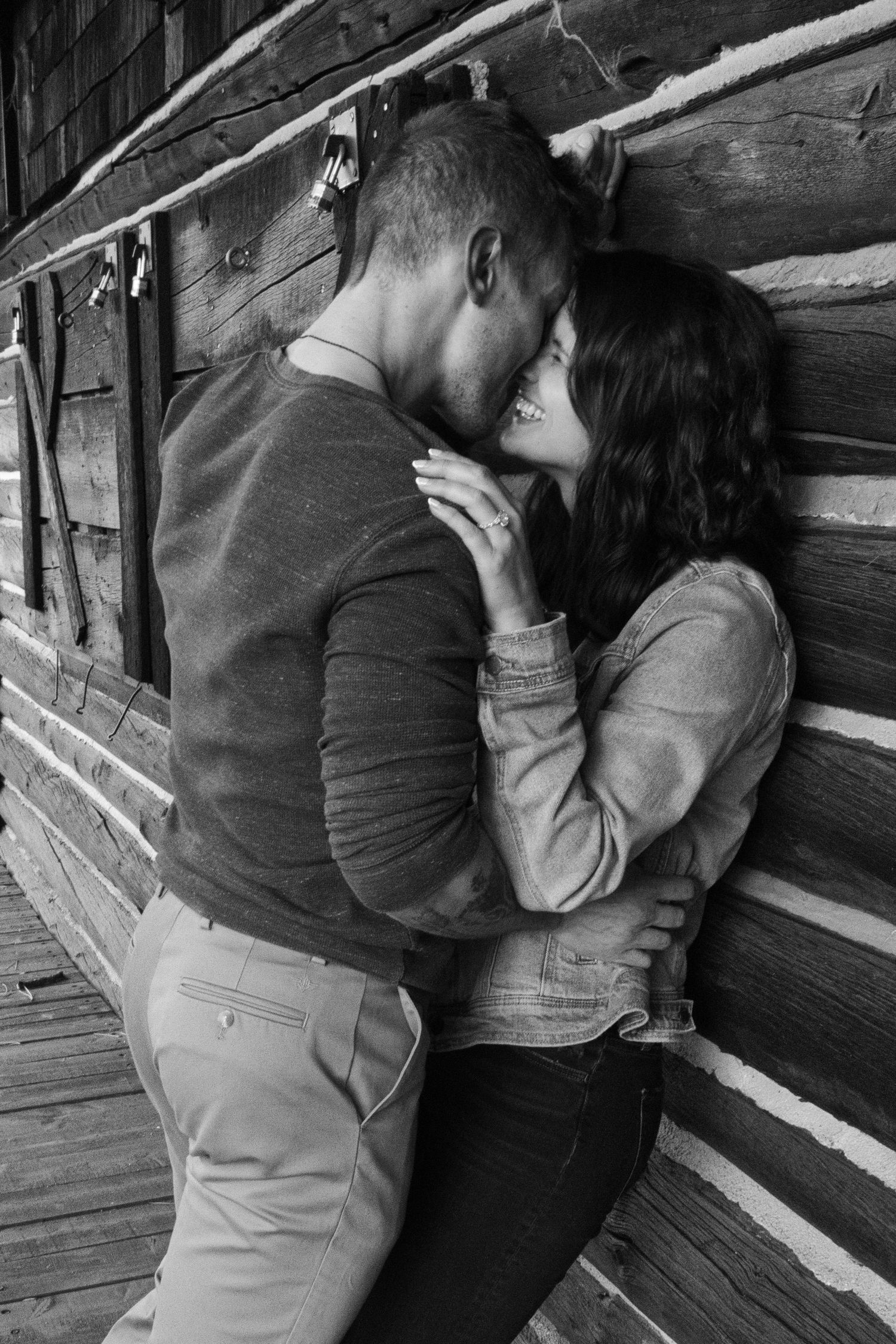 They have that just engaged glow about them after he proposed to her in Estes Park, Colorado. Pixcapades | The Rocky Mountain Proposal Photo