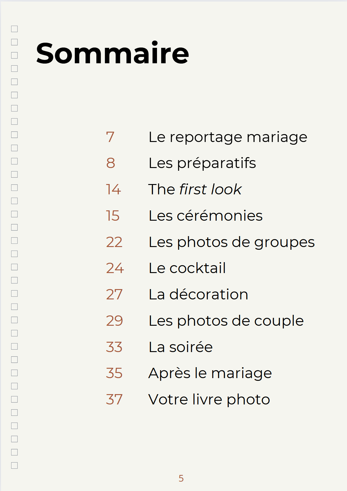 brochure guide des mariés Niki Studio
