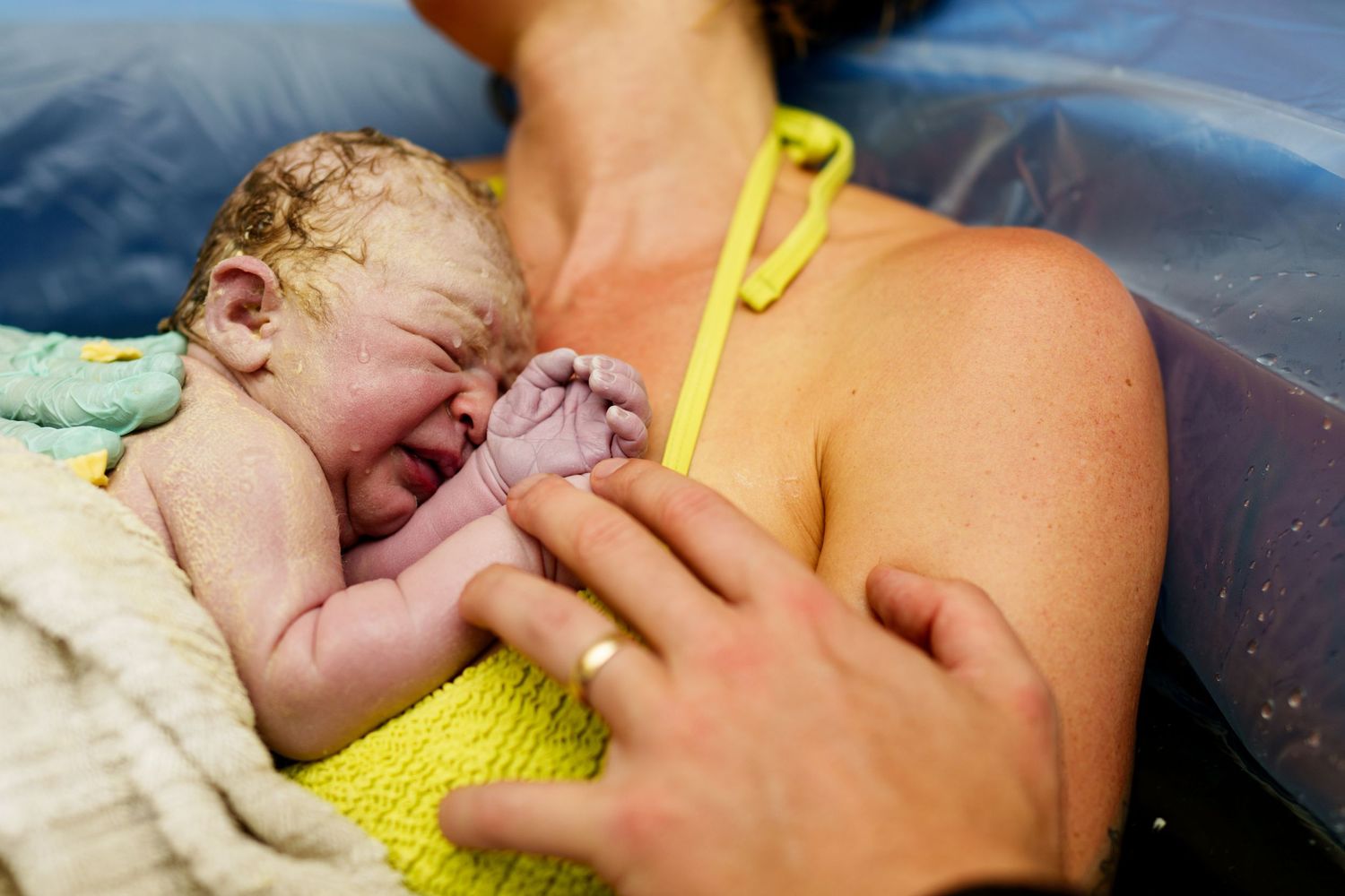 Birth photography in New Orleans shot at a home birth.