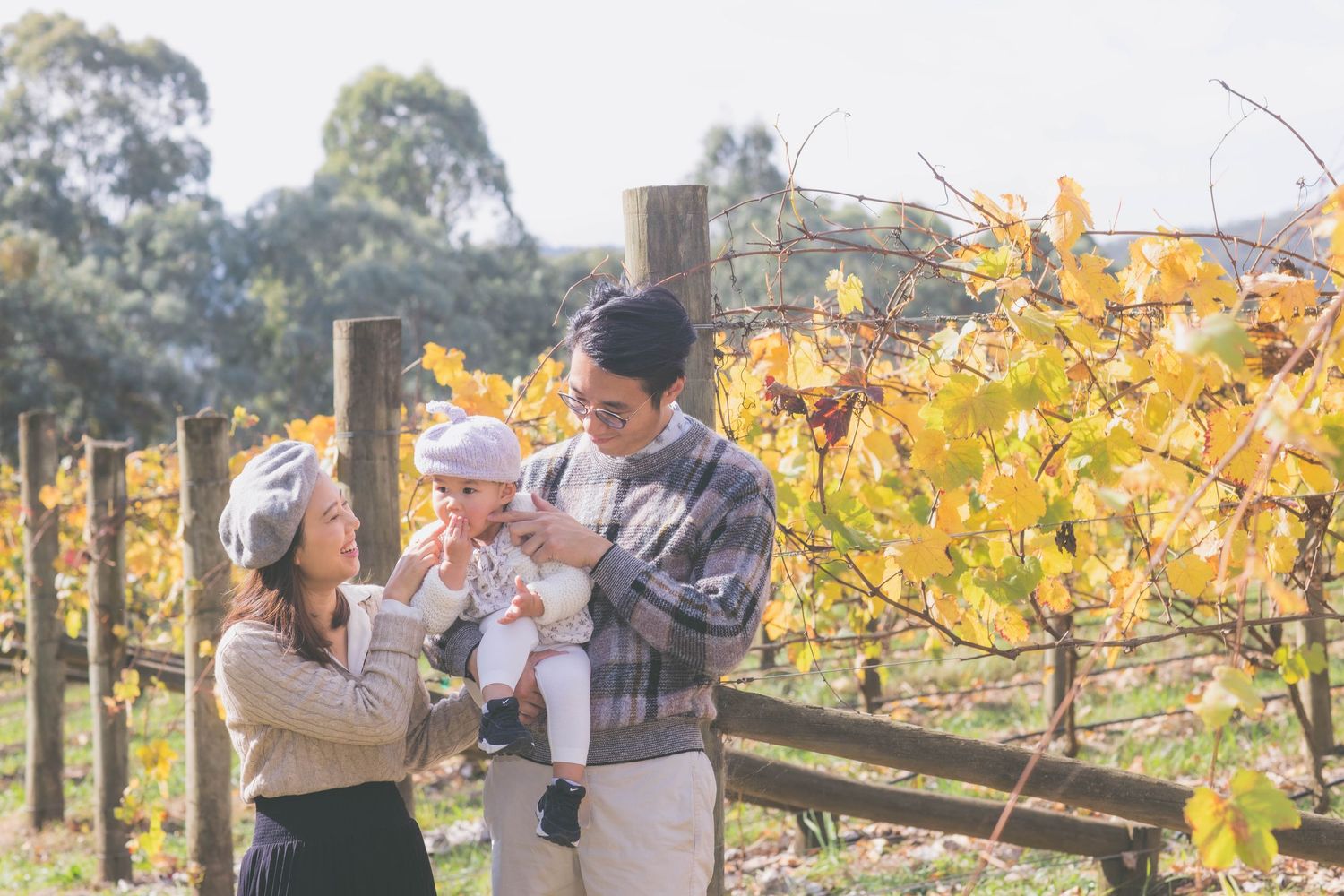 Family photo taken in Yarra Valley, Melbourne