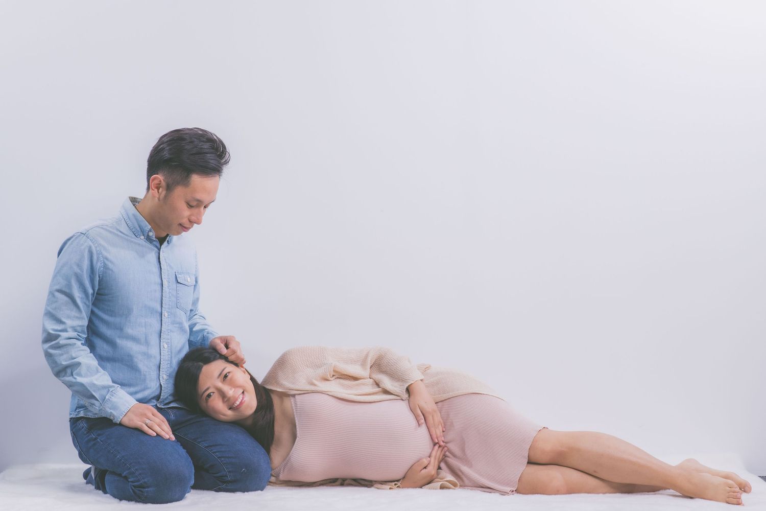 Pregnancy photo taken in Studio in Melbourne