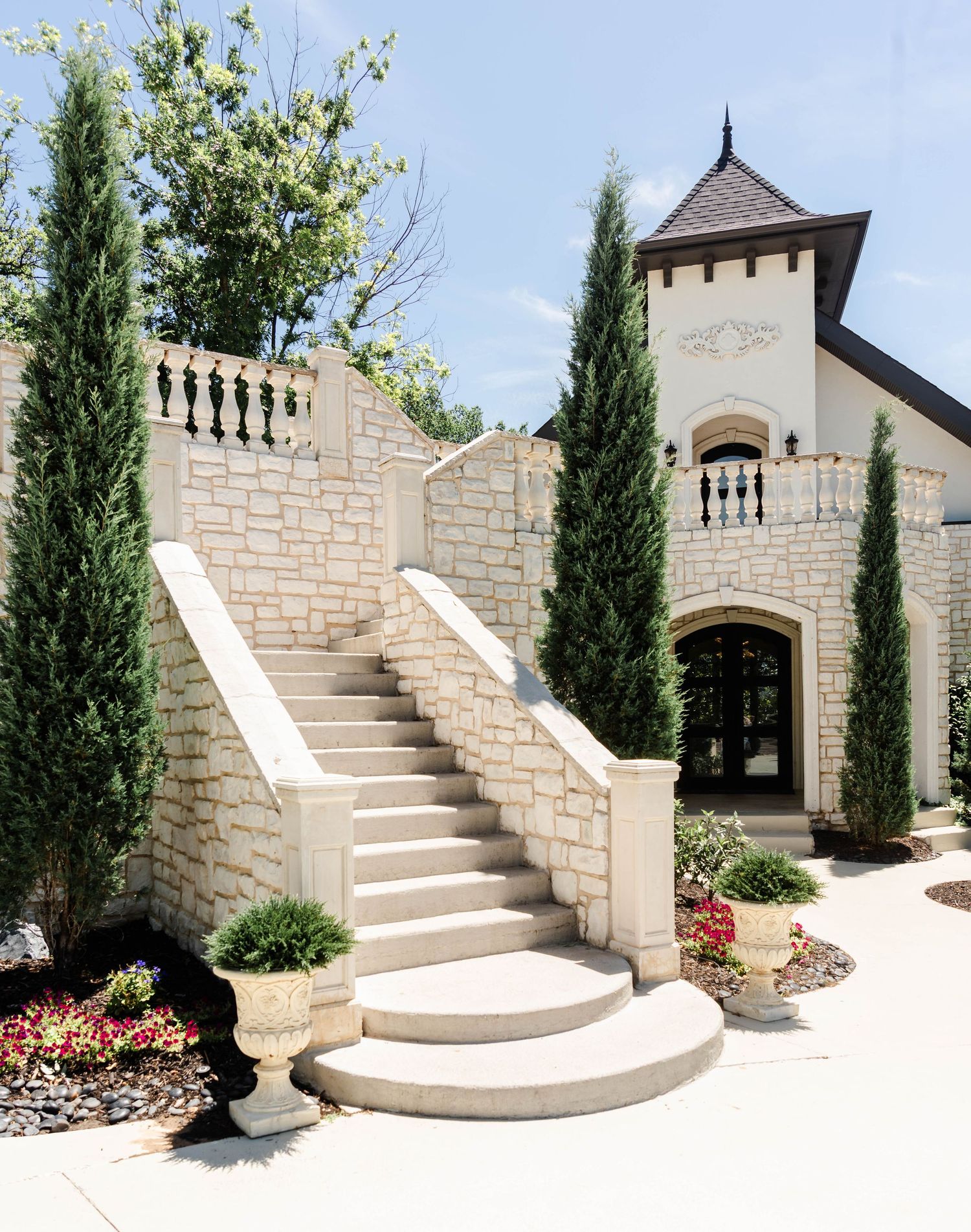 staircase and chapel entrance at brighton abbey