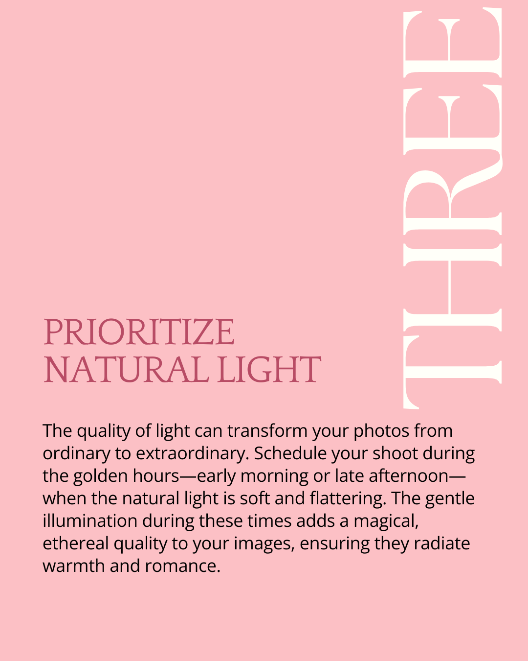 Prioritize Natural Light