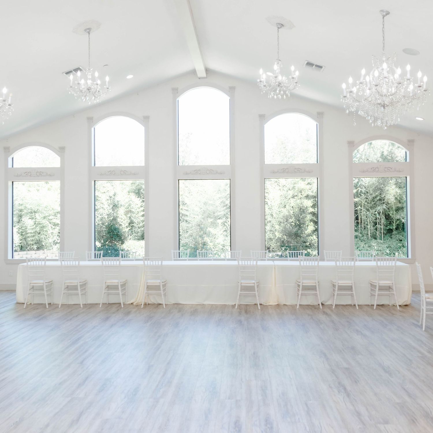 reception hall window wall