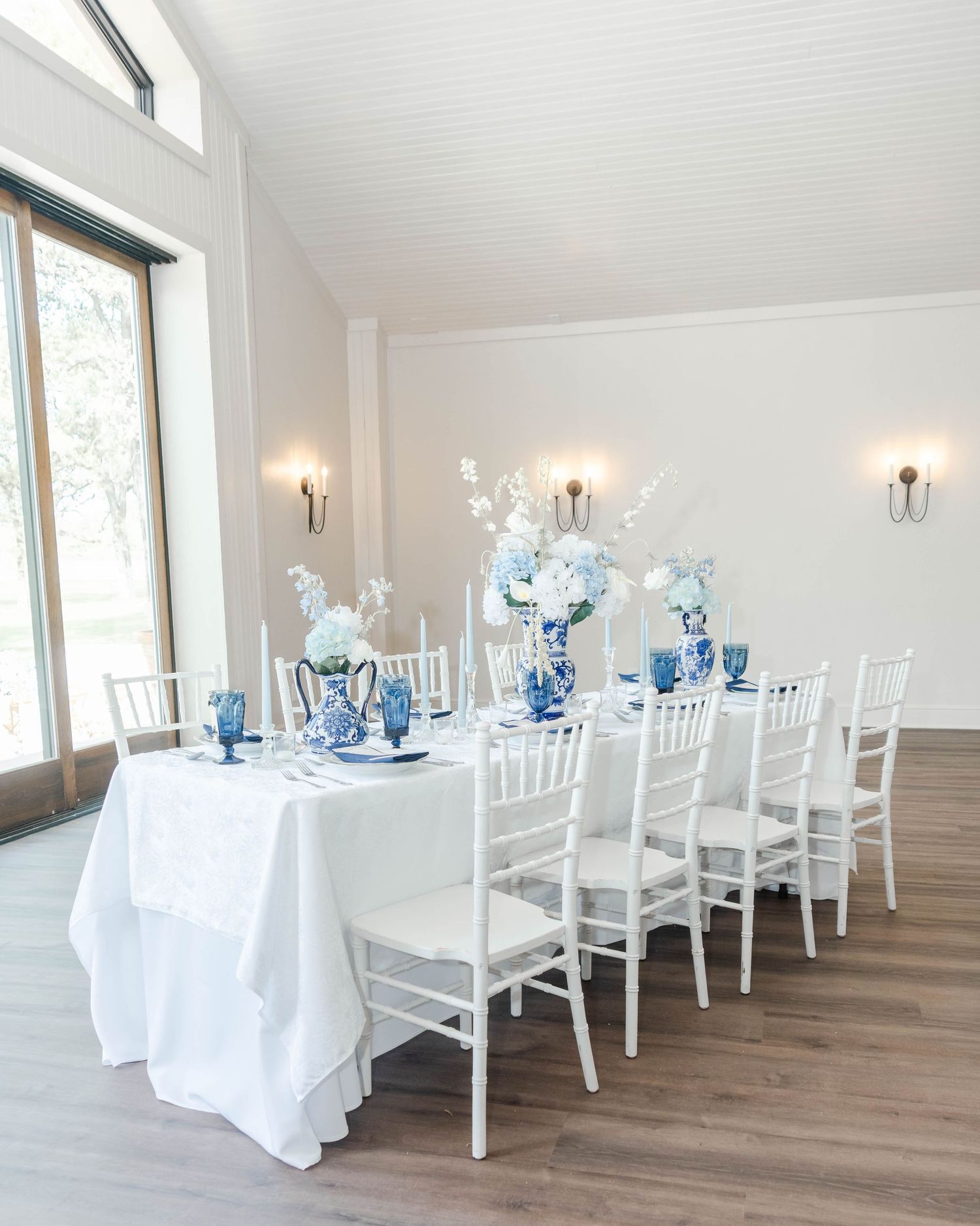A table sample setup at the reception hall