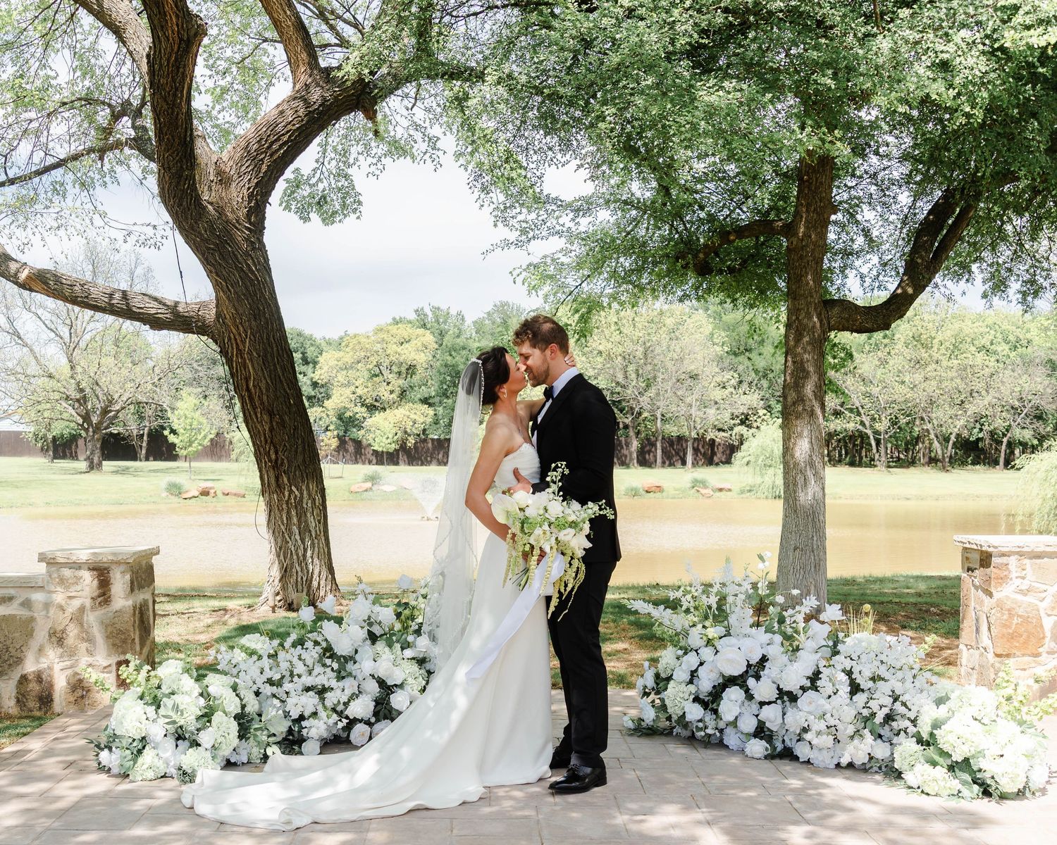 couple at ceremony site
