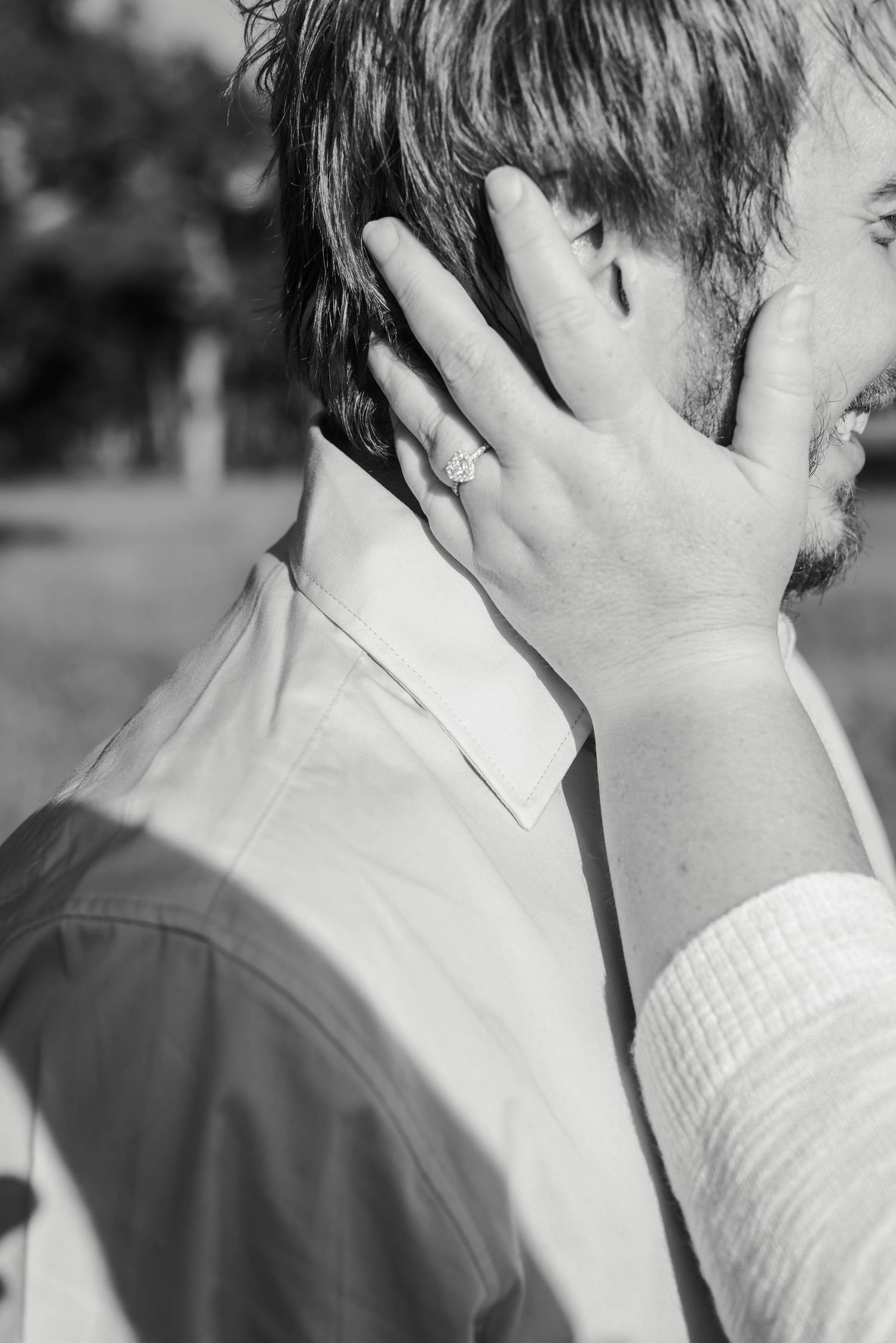 An Engagement Ring at Tonkawa Falls in Crawford, Texas