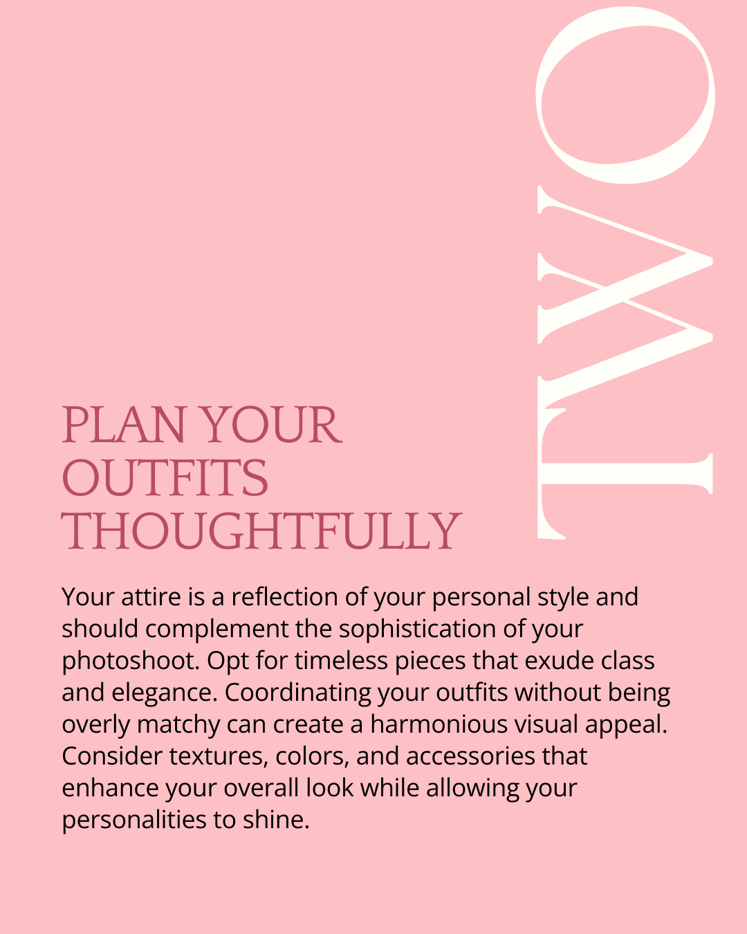 Plan your outfits