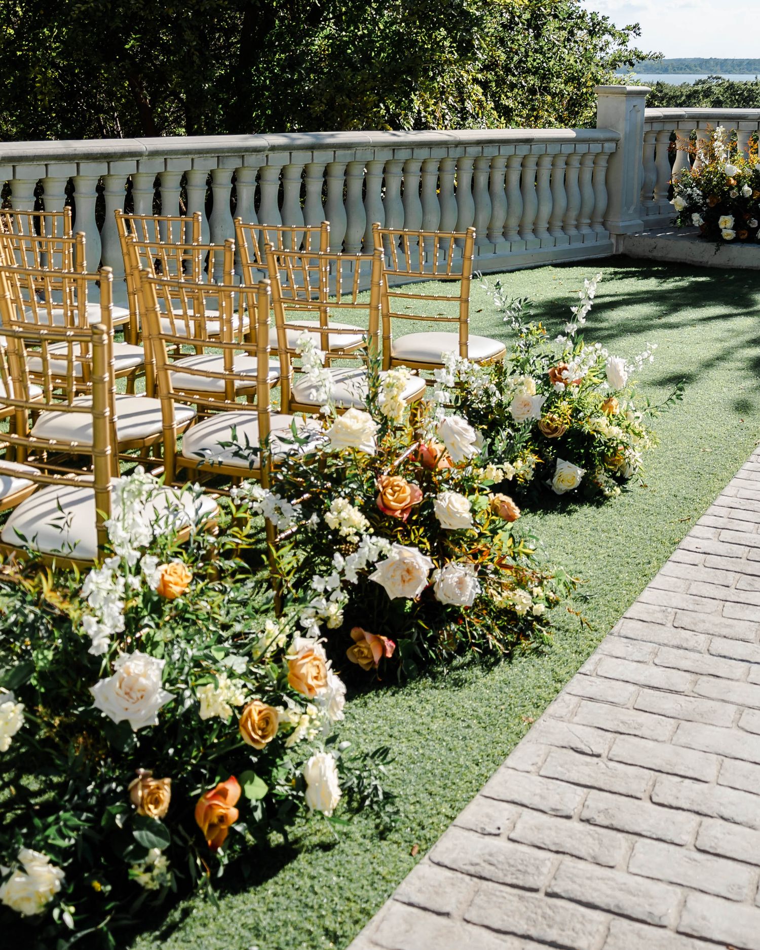 details of a wedding ceremony at Hillside Estate