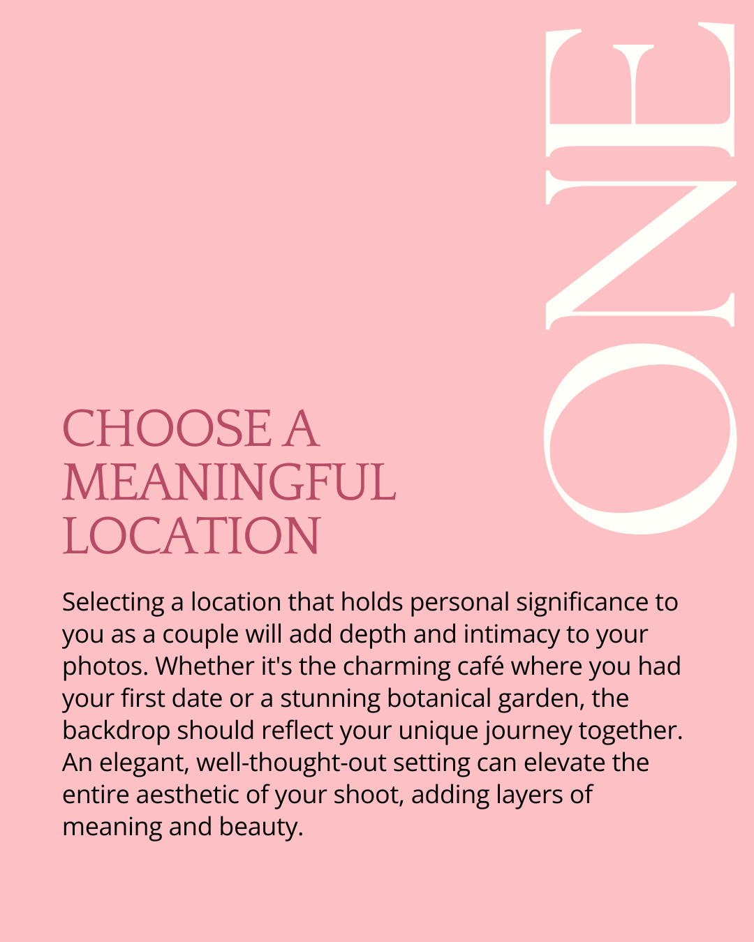 Choose a Meaningful Location