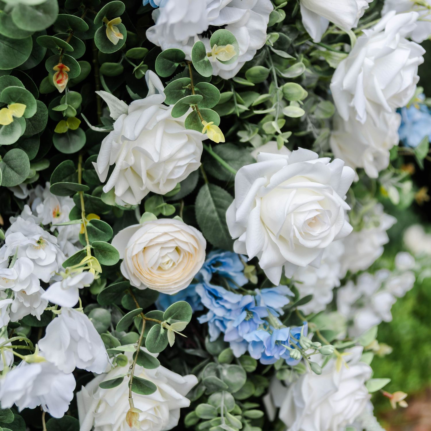 florals on the installation