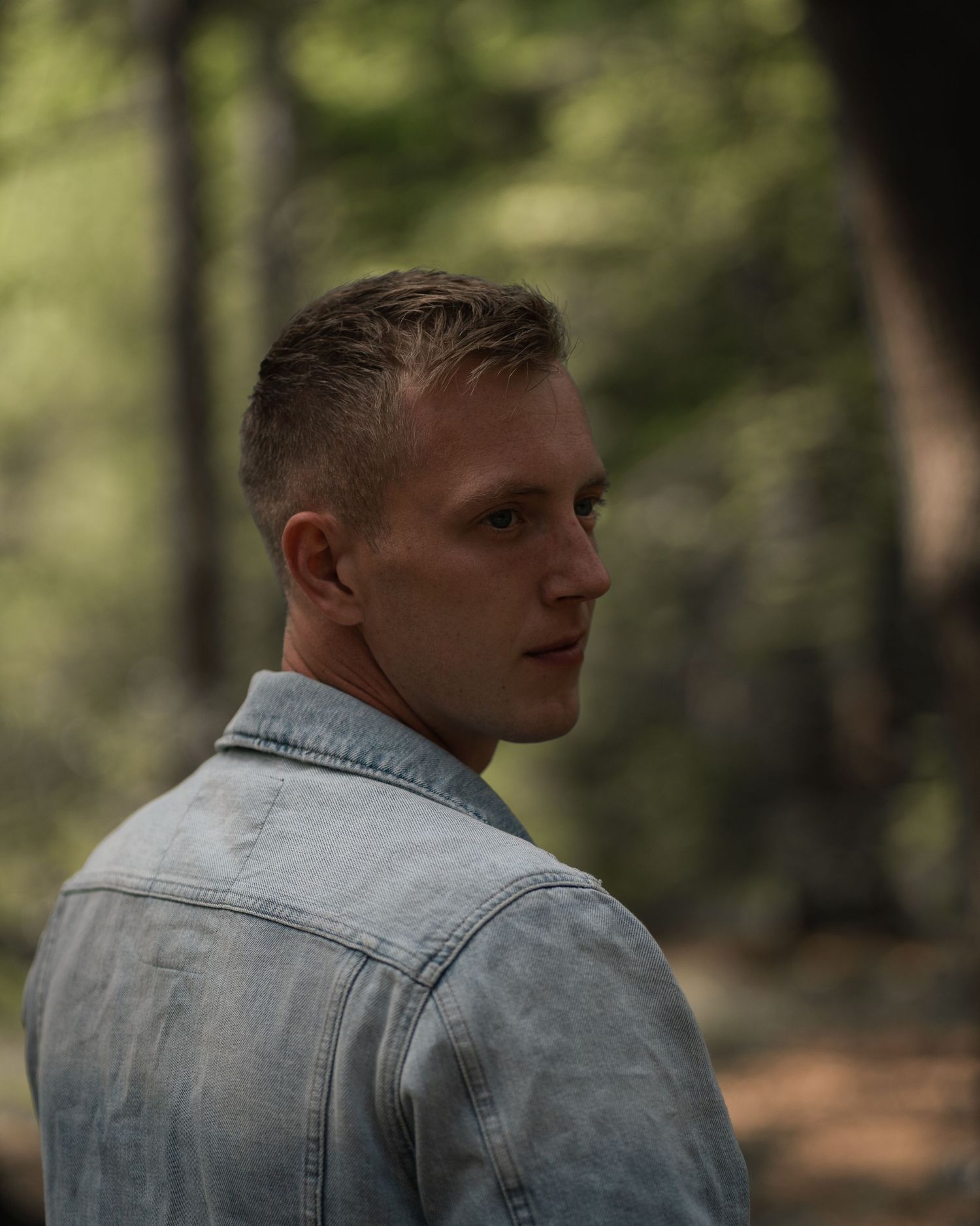 mens photography portrait woods