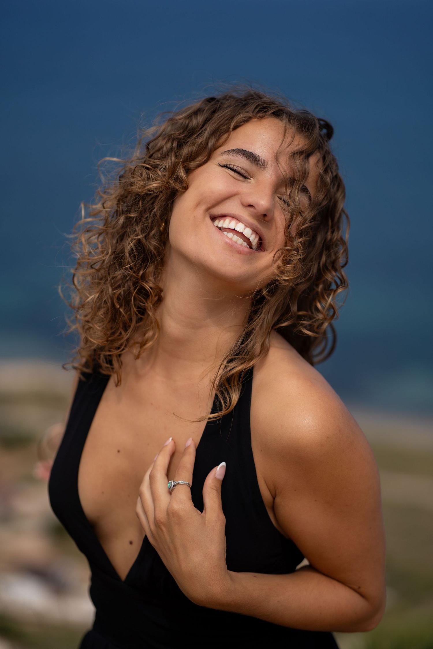 smiling model