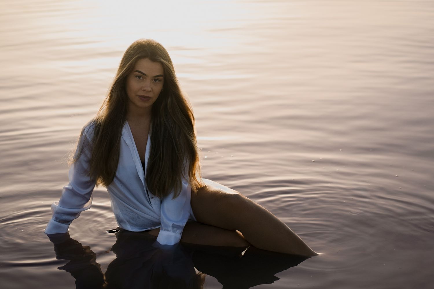 light, water, pose