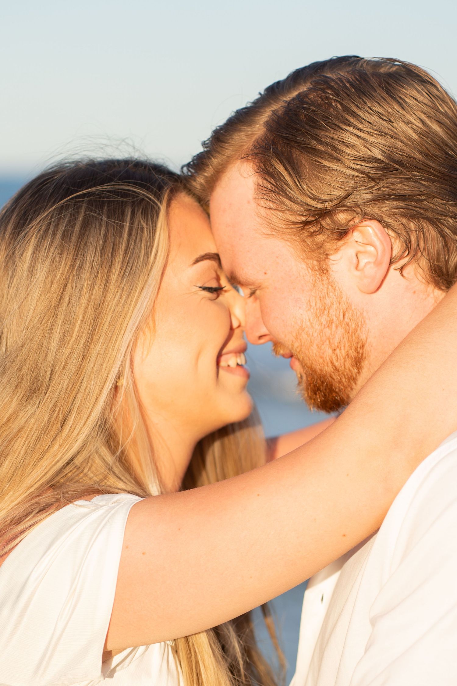 close up smiling couple
