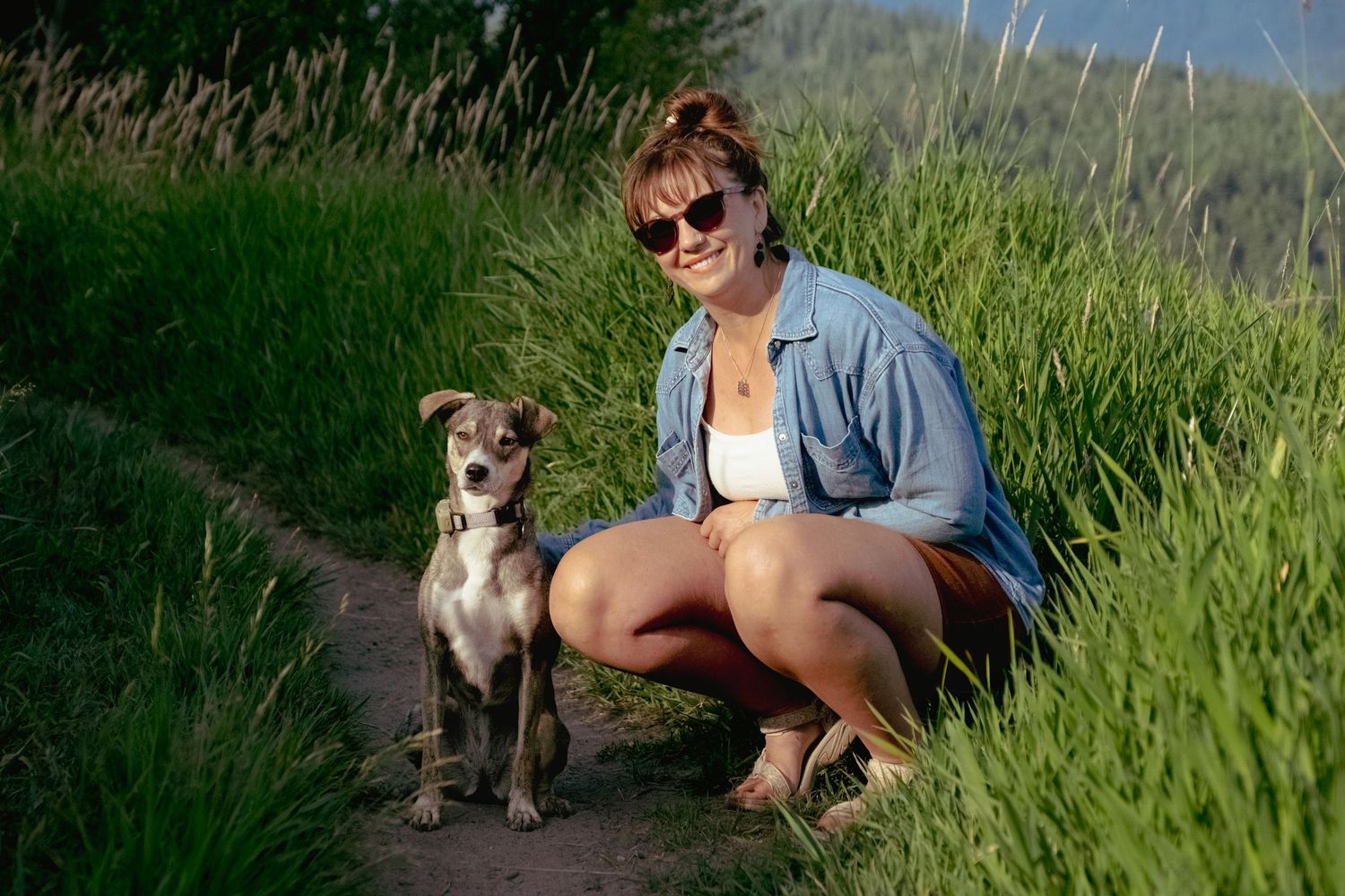 dog and owner