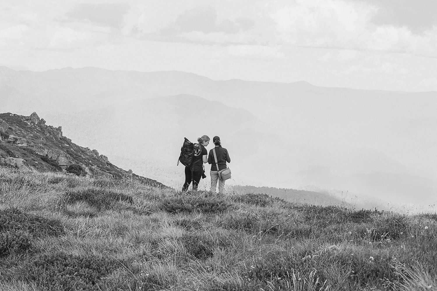 Lisa teaching photography in the High Country