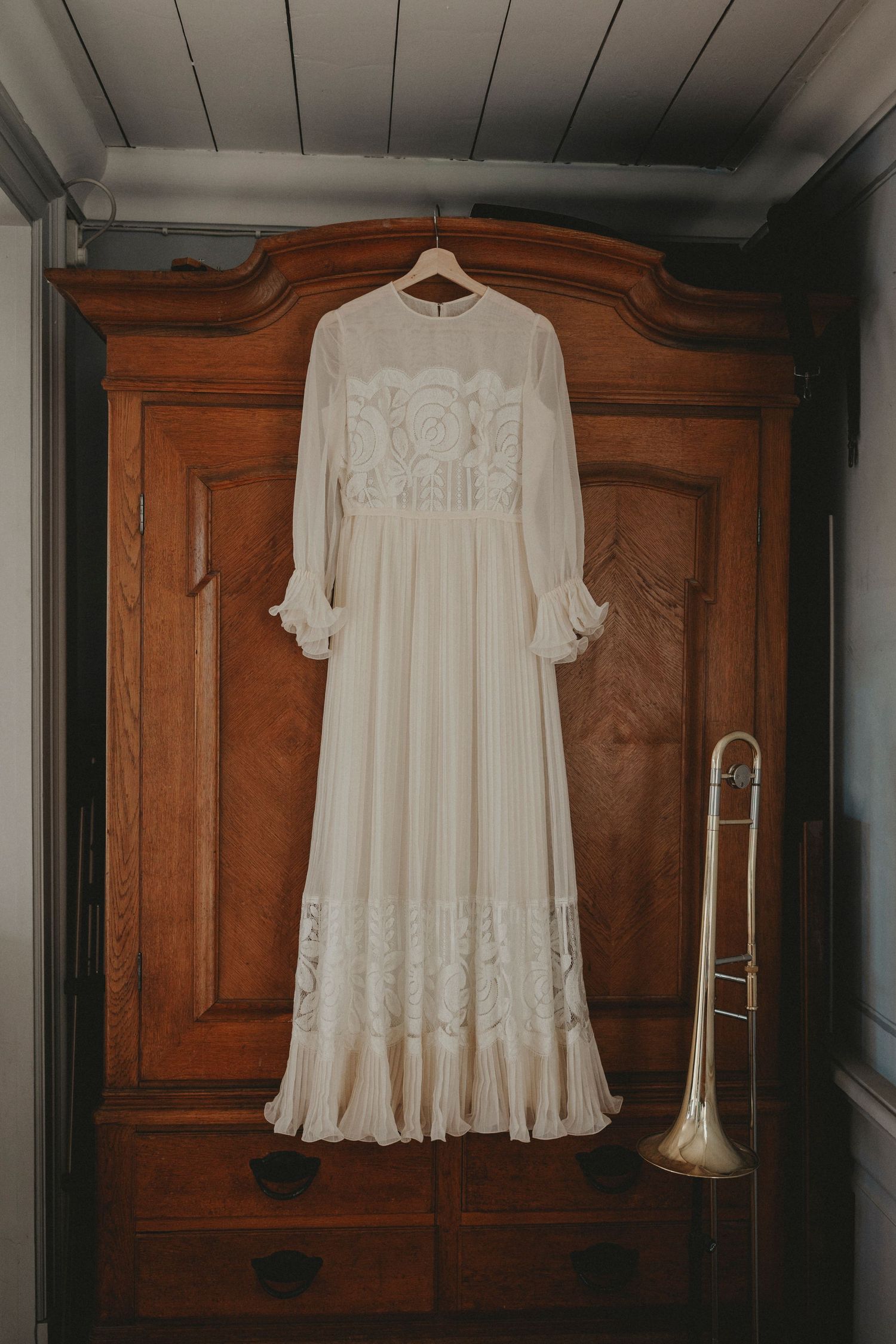 Vintage bröllopsklänning