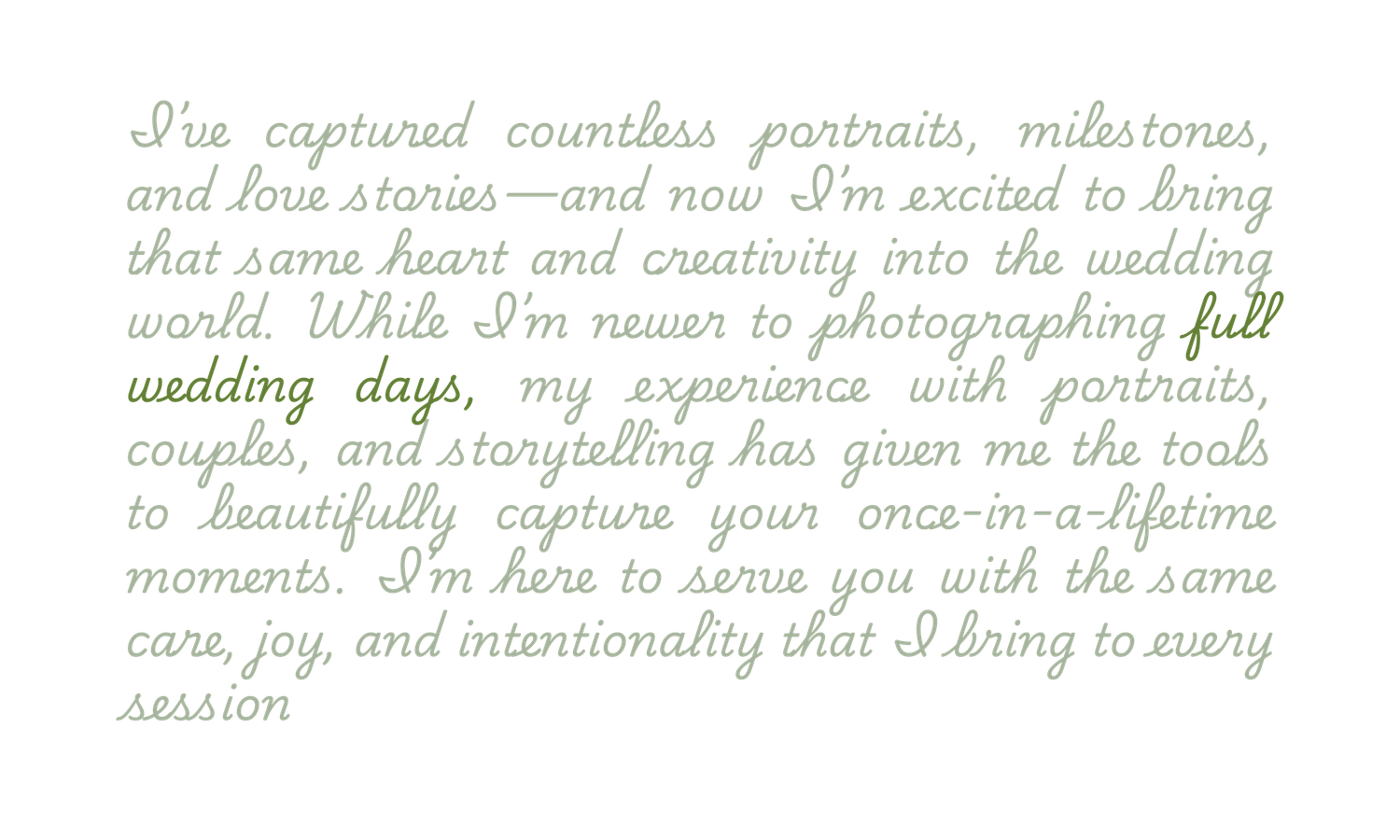 Handwritten cursive text in light gray ink appears on lined paper describing personal experiences and emotions.