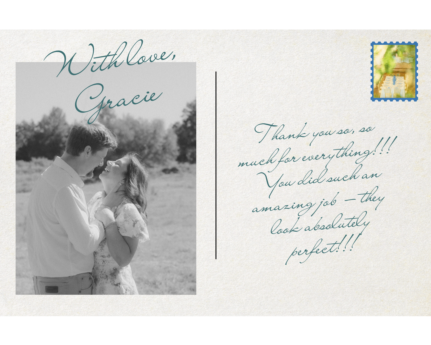 Five clients share their positive testimonials on cards with real memories and wedding photoshoot moments in a collage layout.