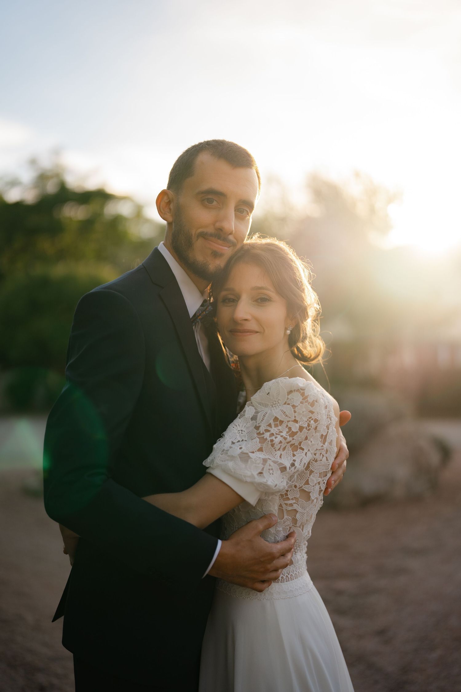 Un portrait ultra romantique au coeur des vignes.