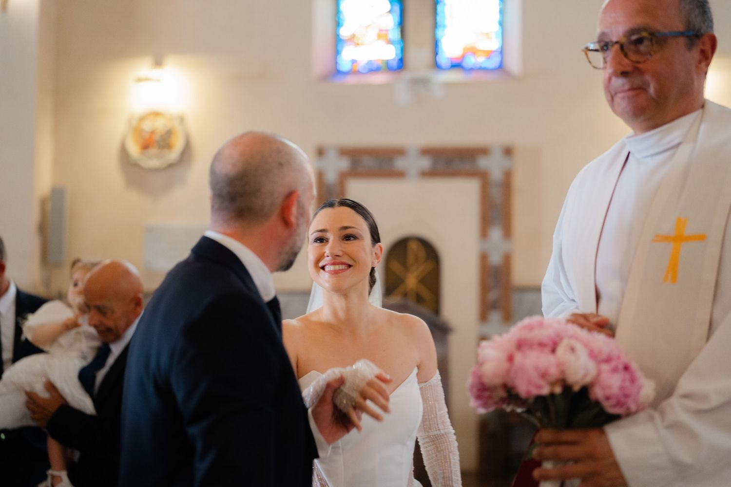 La cérémonie religieuse à Ajaccio en Corse.