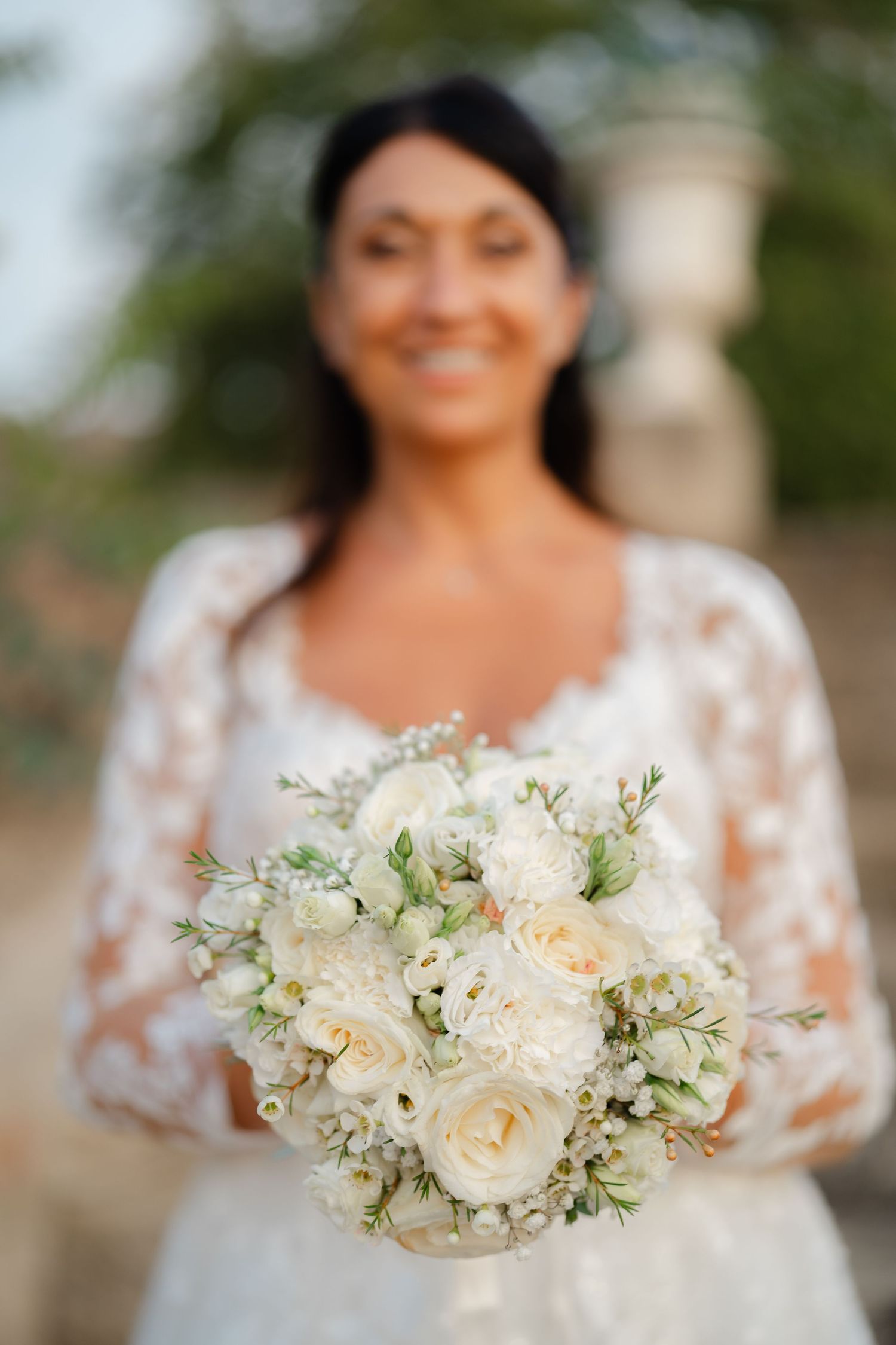Ma jolie mariée sur les marches du Pénitencier.