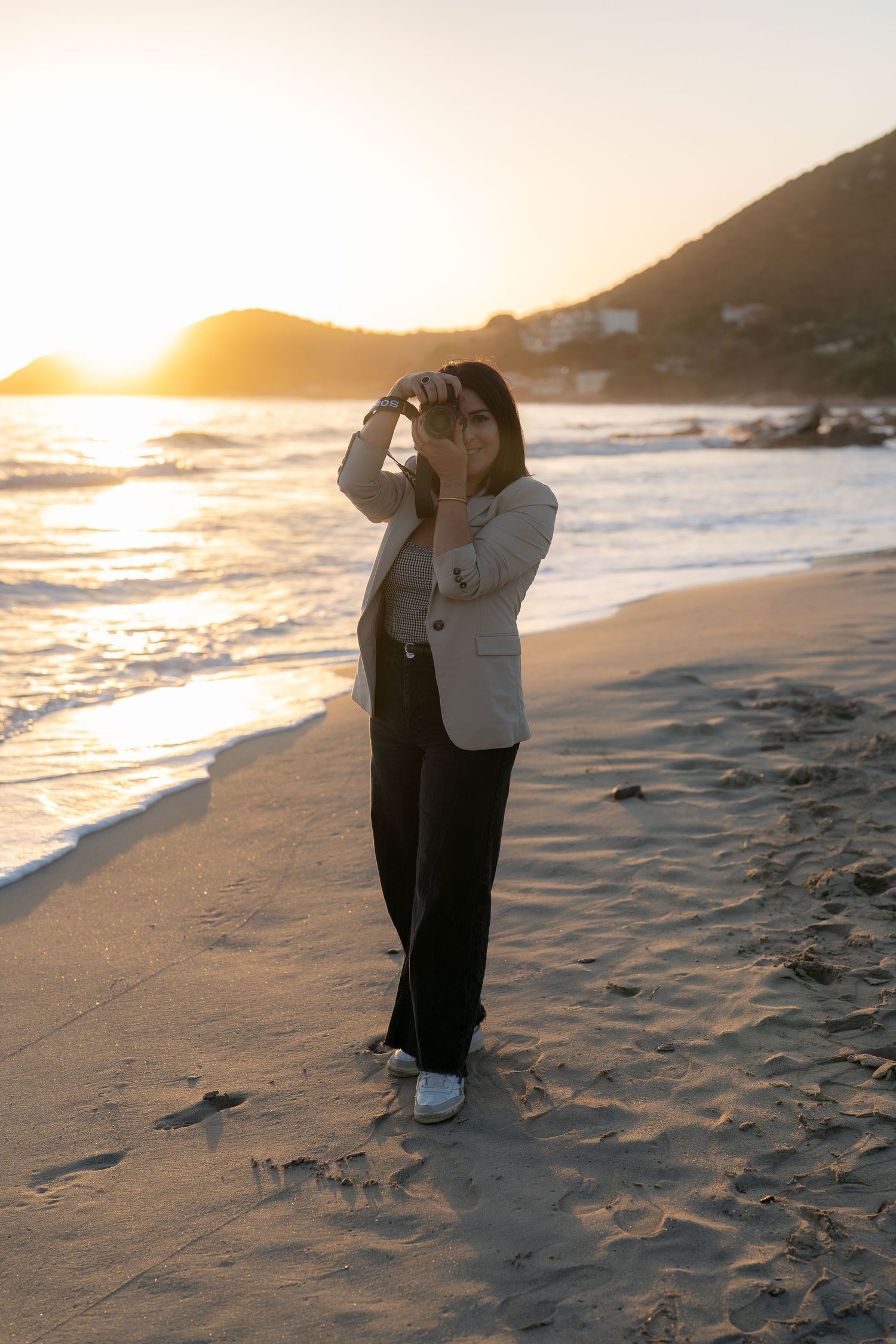 Autoportrait sur une de mes plages préférée à Ajaccio.