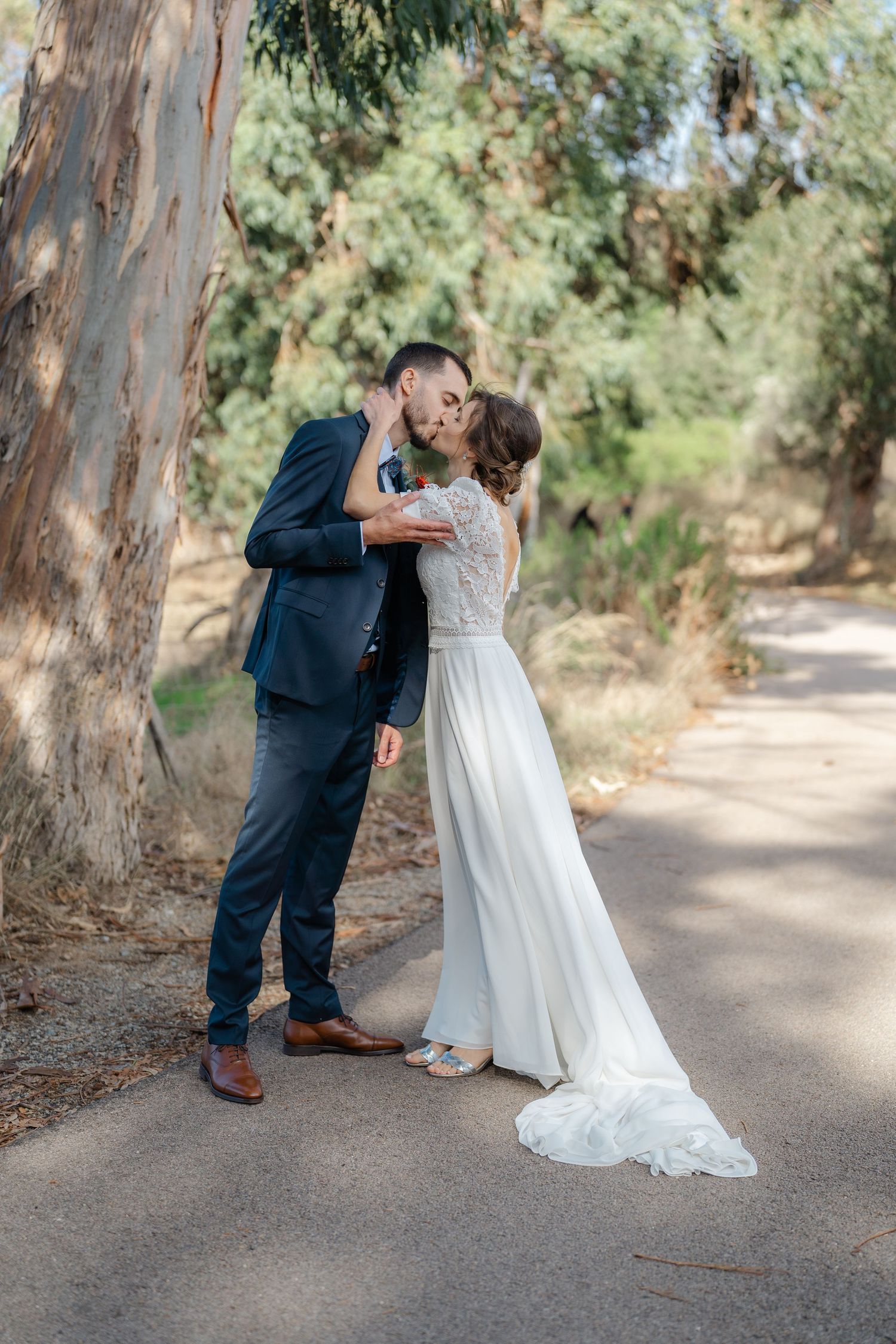 Une séance photo romantique.