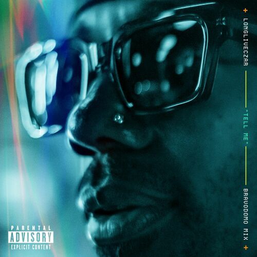 LongLiveCzar Album artwork showing an artistic portrait in neon blue and green tones with Parental Advisory label at bottom MoreUnique.