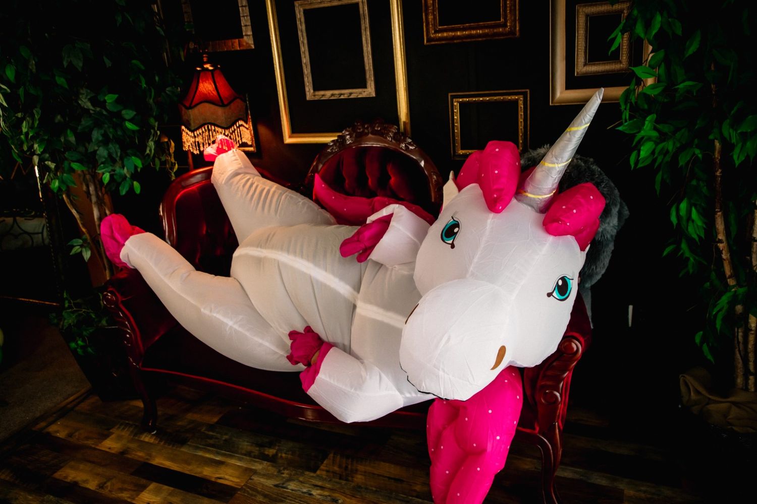 funny boudoir photoshoot