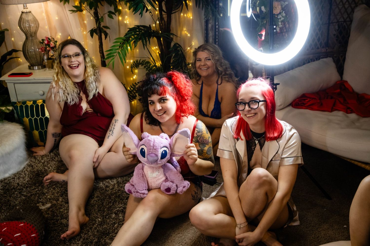ladies night in with Strawberry Boudoir Photography in Tacoma, WA