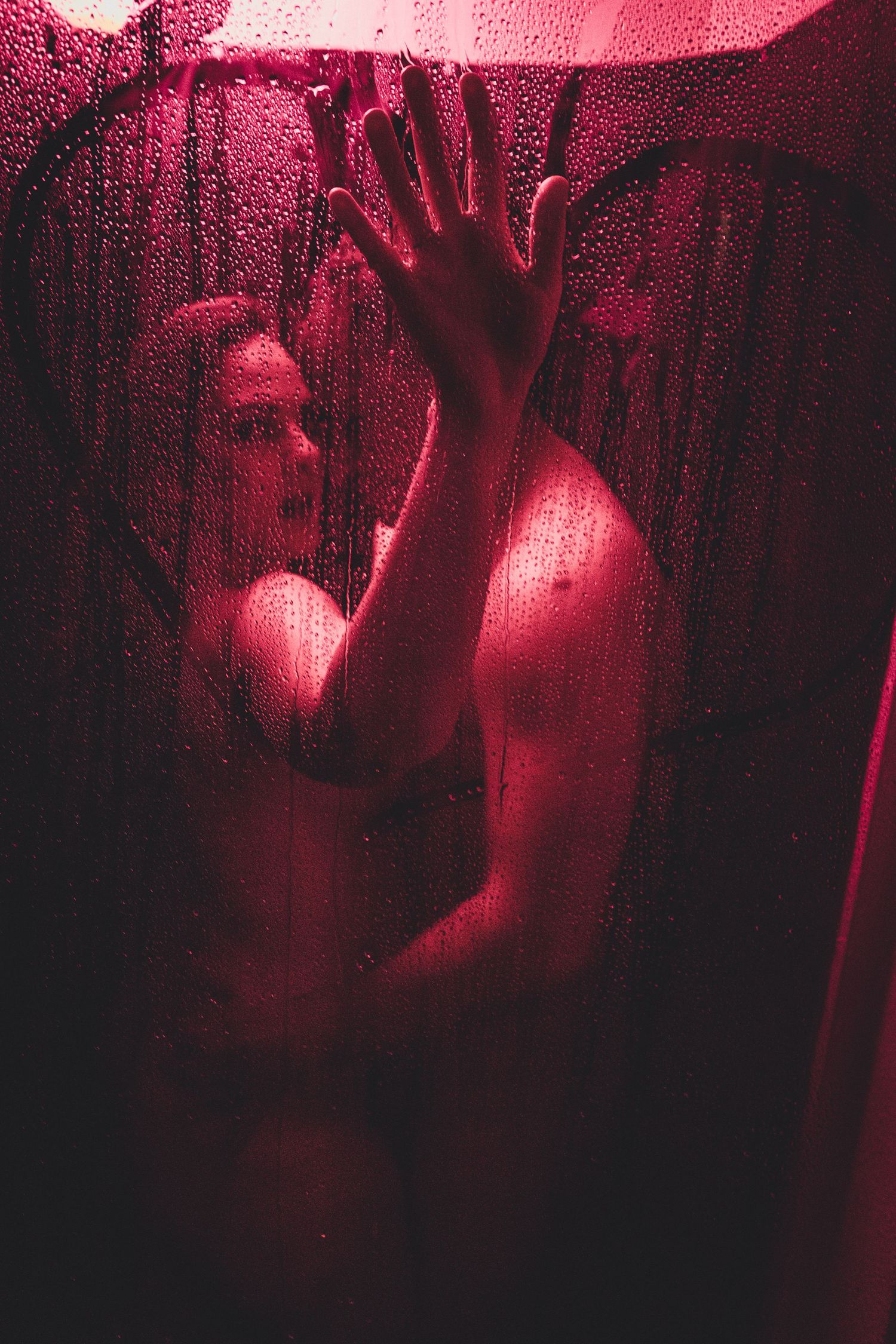 couples shower boudoir photo with Strawberry Boudoir Photography Washington State