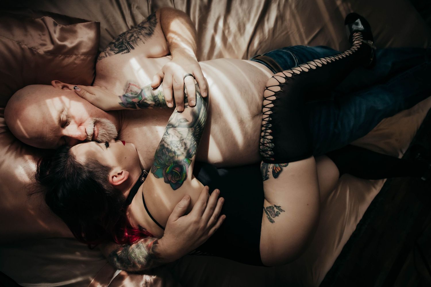 Couples boudoir photoshoot olympia