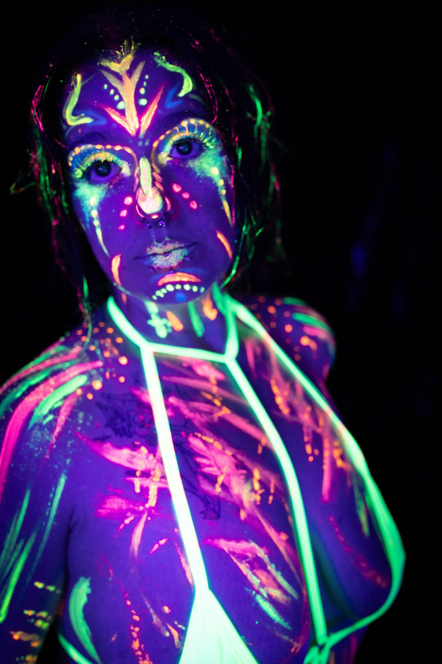 black light boudoir photoshoot