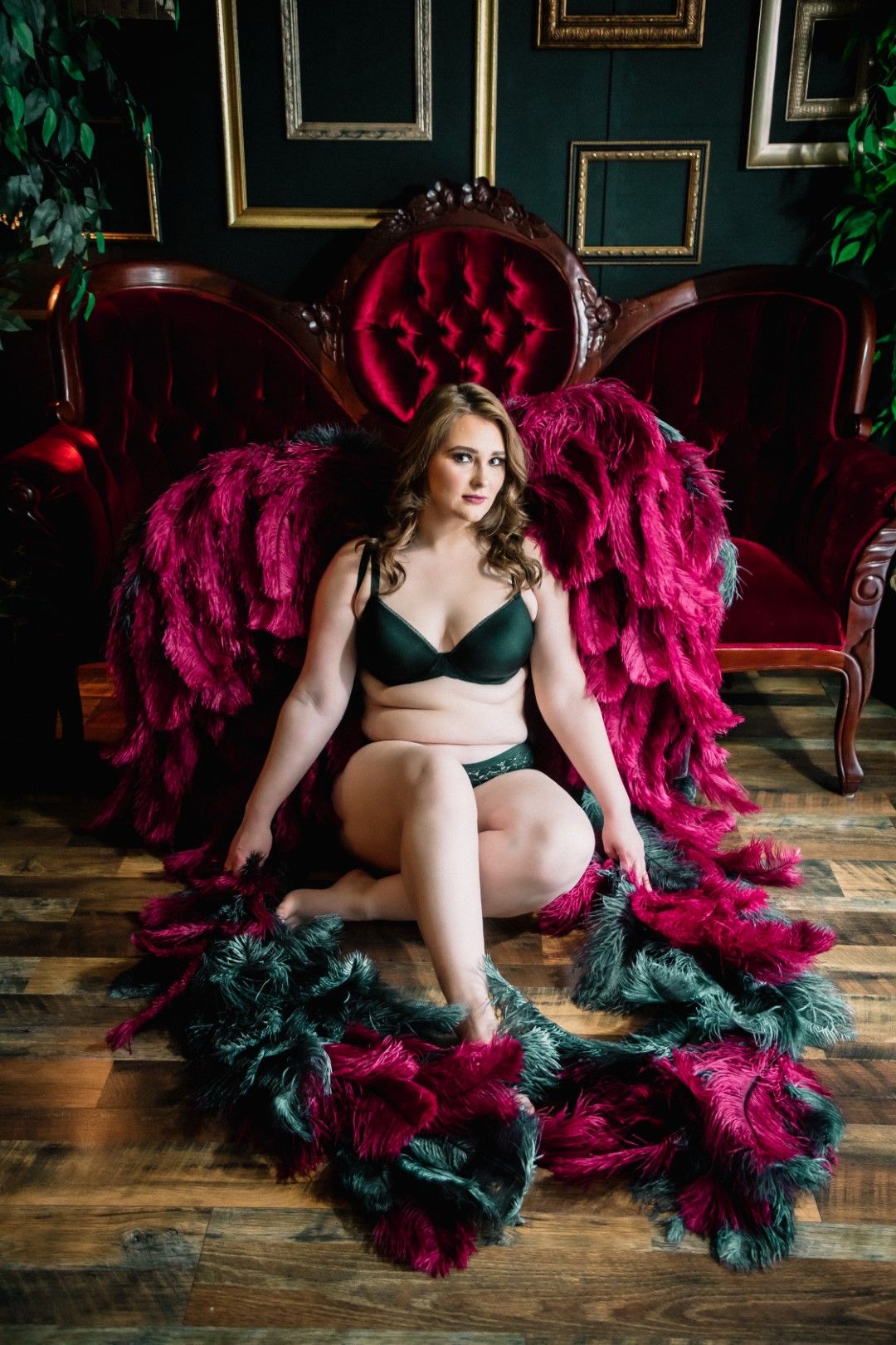 female boudoir photo shoot in lingerie