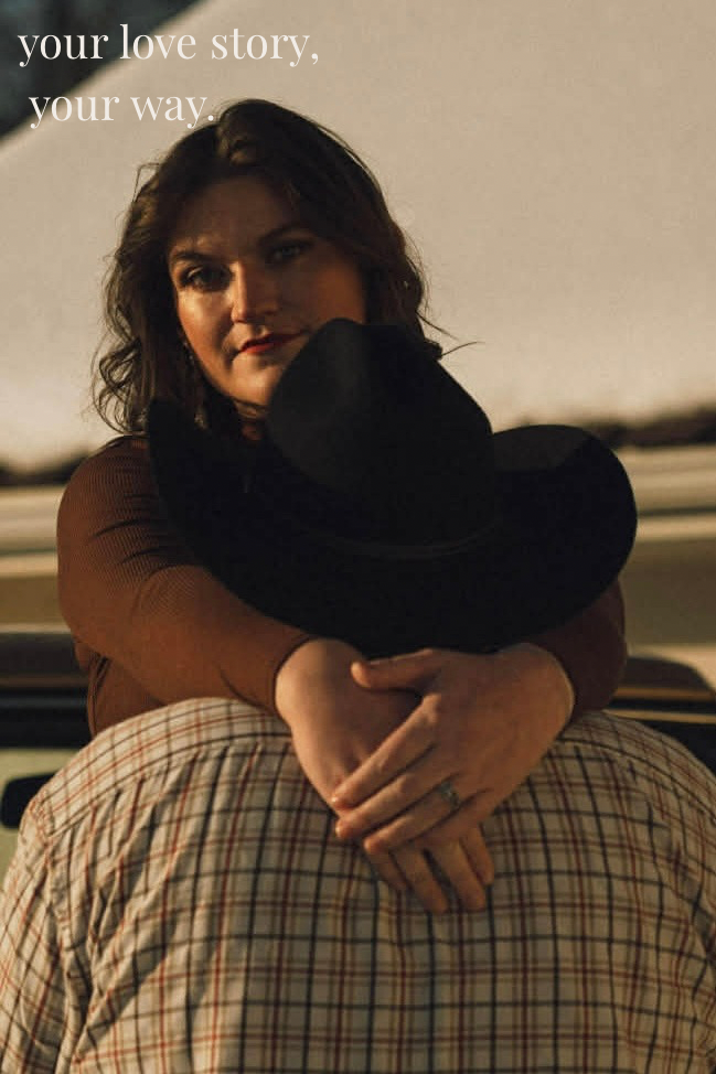 Woman resting her arms on partner’s shoulders outdoors