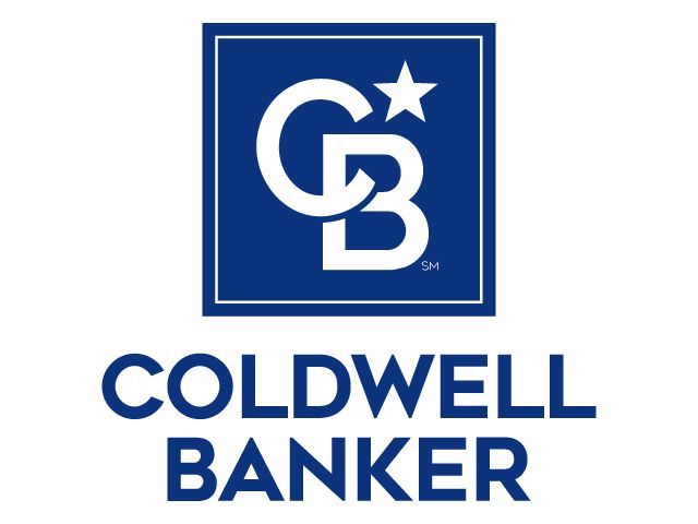 Coldwell Banker real estate logo with blue square CB monogram and star.