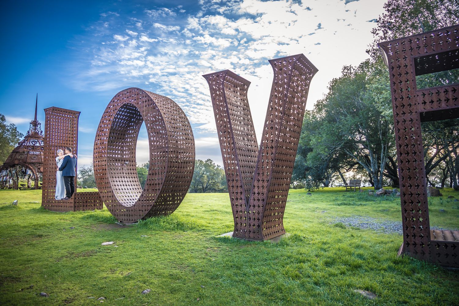 Paradise Ridge Winery - LOVE sign - Adrian Tamblin Photography