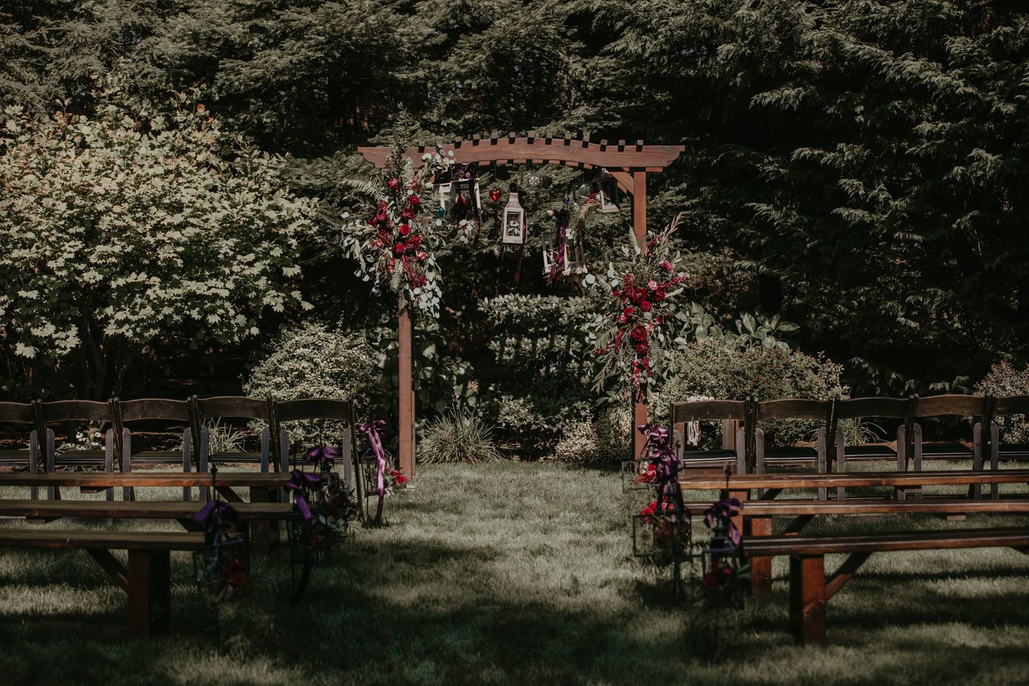 East Lawn ceremony space at Evergreen Gardens.