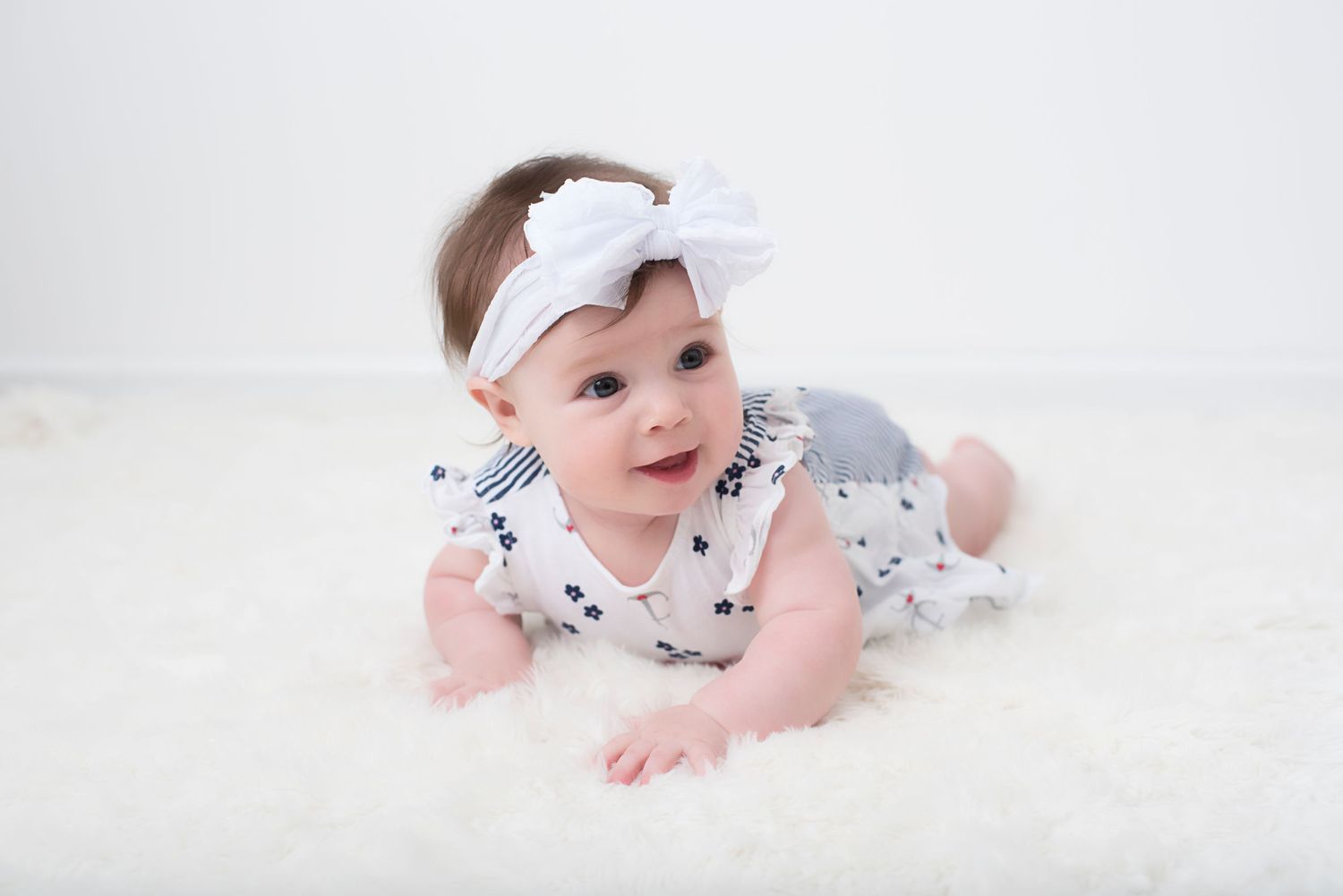 Tummy Time Baby Rhode Island Photographer Heather Golding