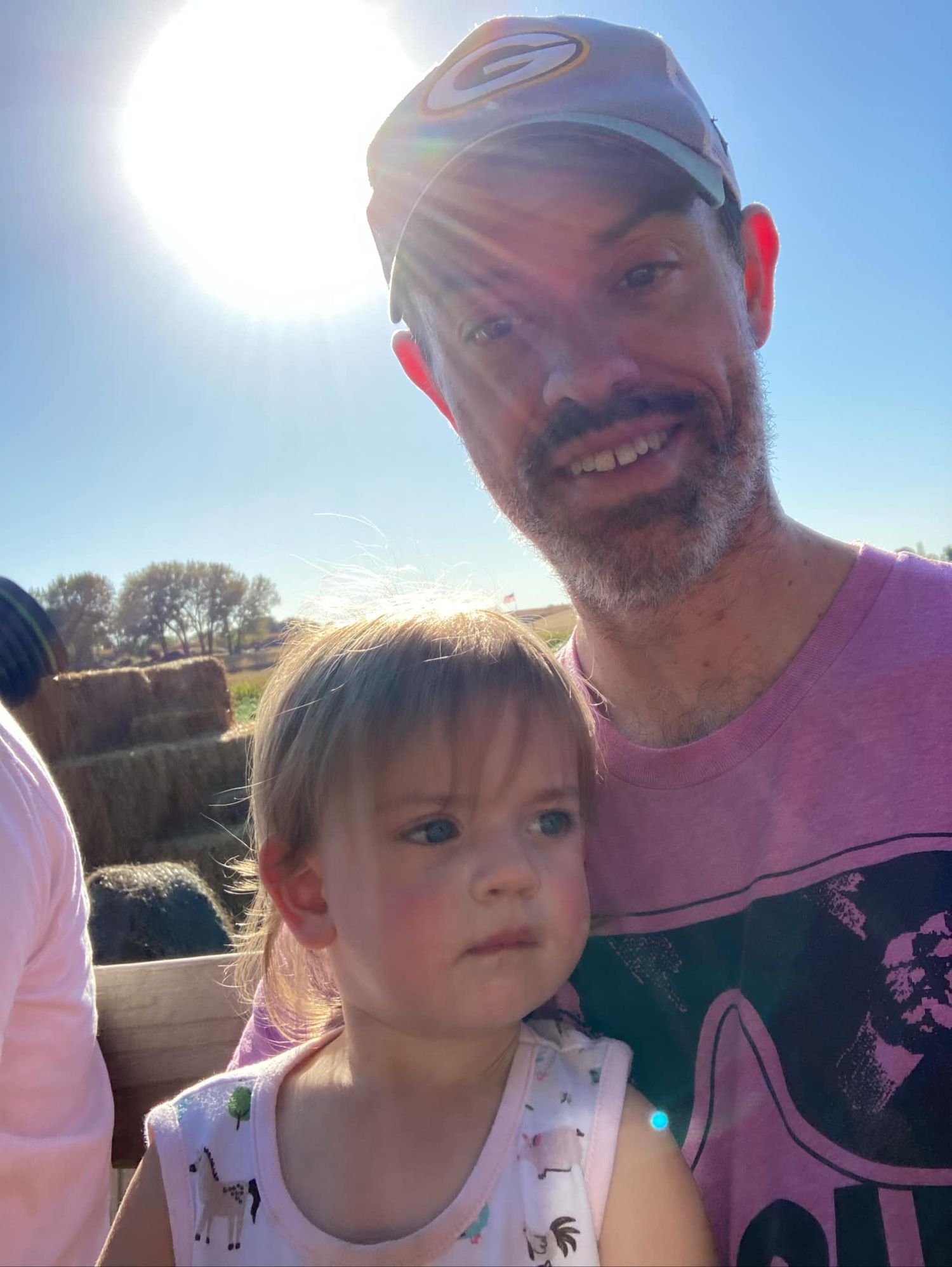 Crazy Legs hay wagon ride to their Pumpkin Patch