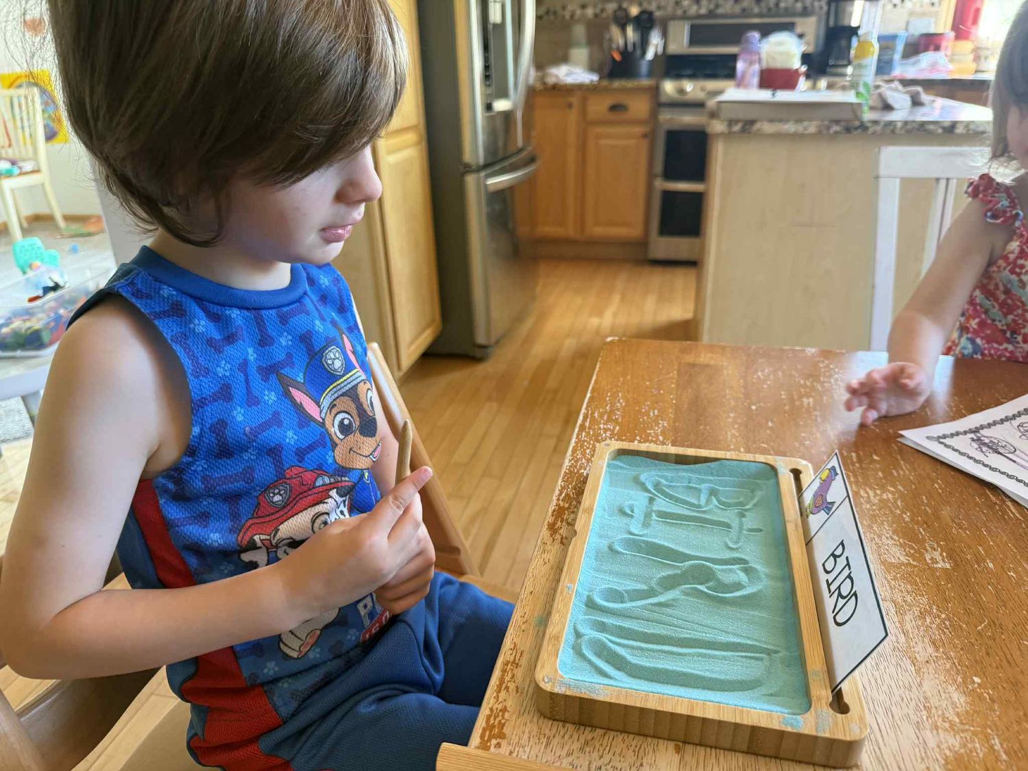 Sand writing