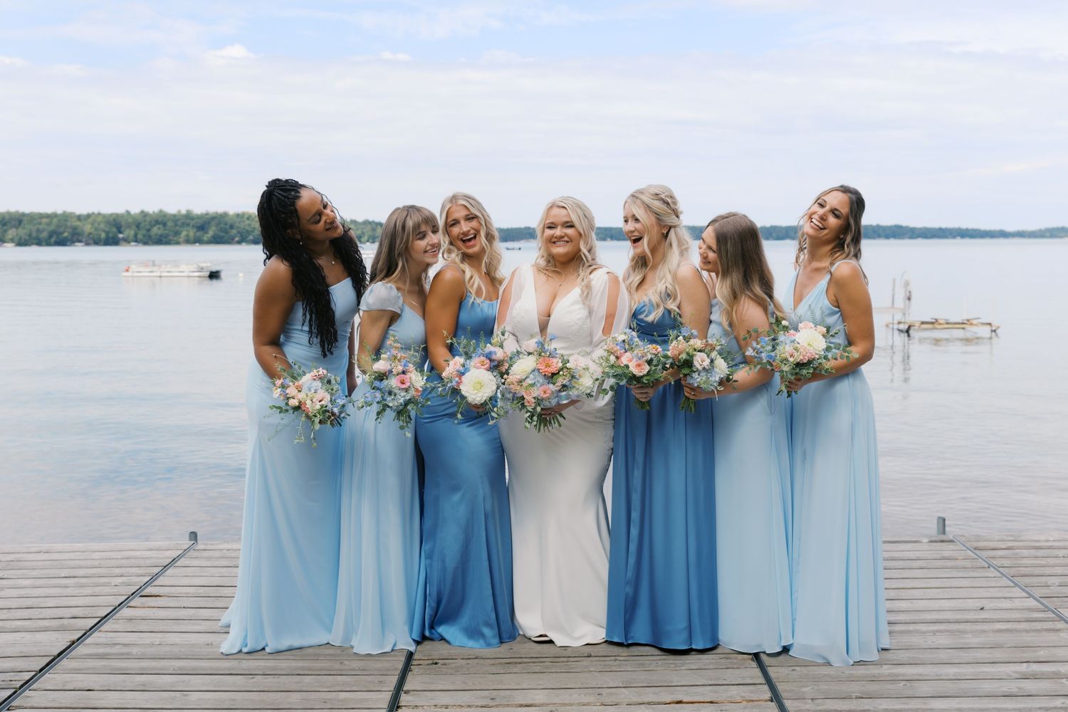 Summer Camp Themed Wedding Photography at Camp Lincoln Camp Lake Hubert in Nisswa Minnesota. Lakeside woodland wedding pictures Up North